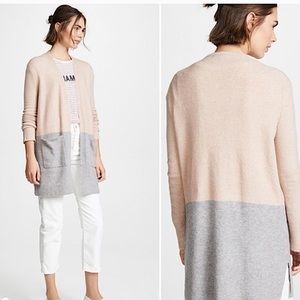 Madewell Kent Colorblock Cardigan Sweater in Coziest Yarn Size S